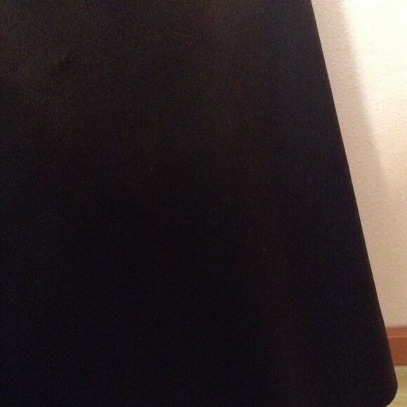 Vintage 1950s '50s Brown Satin Cocktail Dress with Tiered Lace Bodice - Picture 4 of 5